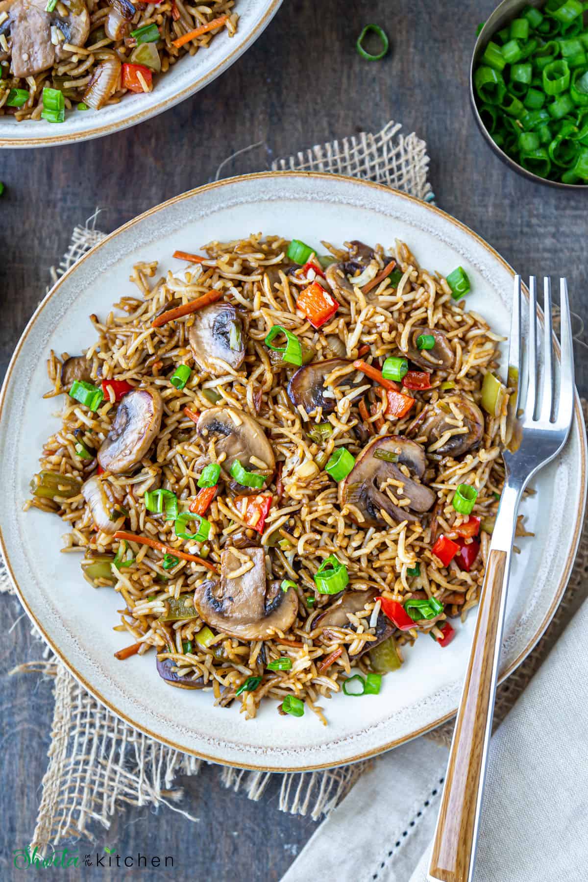 Mushroom Fried Rice 