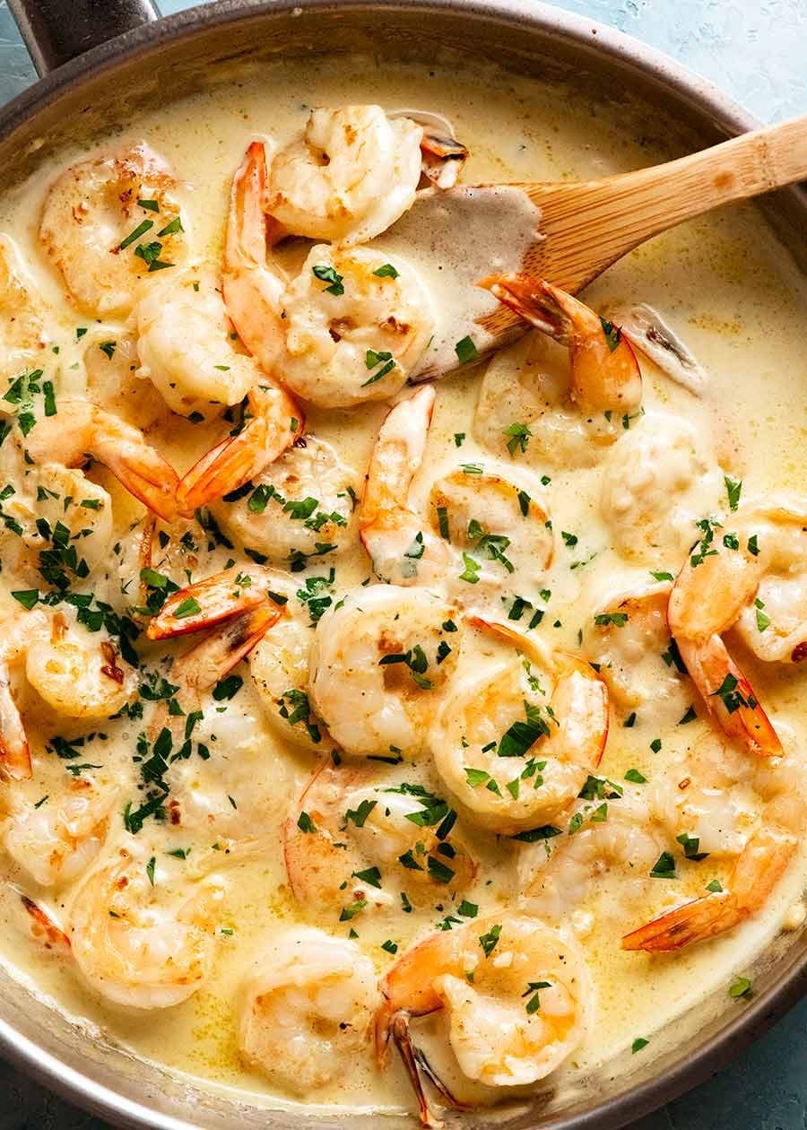 Creemy Garlic Prawn